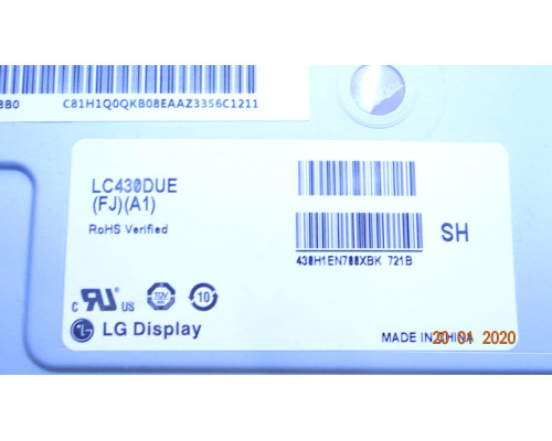 6916L-2743B 43" V16.5 ART3 2743 REV0.0 2