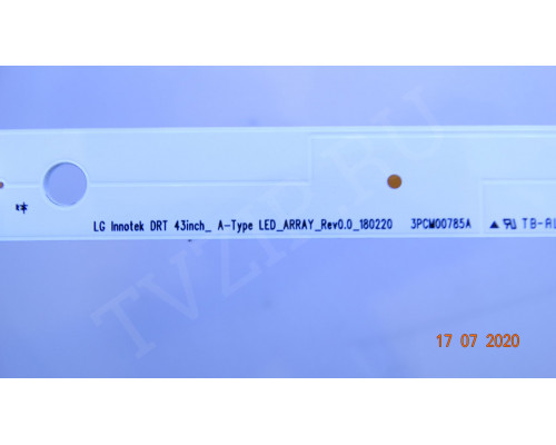 LG INNOTEK DRT 43INCH_A-TYPE LED_ARRAY_REV0.0_180220 LG INNOTEK DRT 43INCH_A-TYPE LED_ARRAY_REV0.0_180220