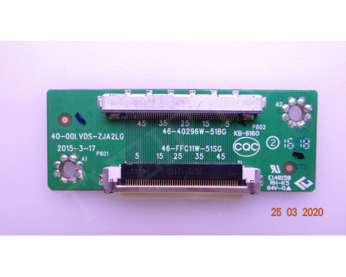 40-00LVDS-ZJA2LG 46-40296W-51BG 40-00LVDS-ZJA2LG 46-40296W-51BG