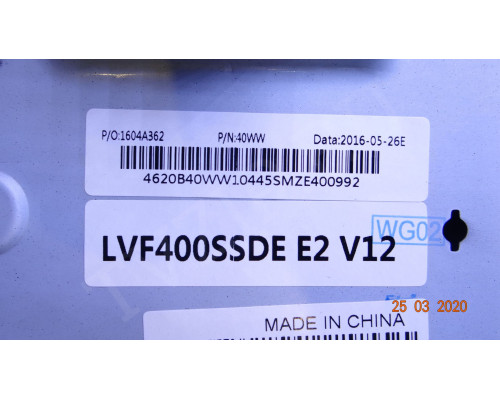 40-00LVDS-ZJA2LG 46-40296W-51BG