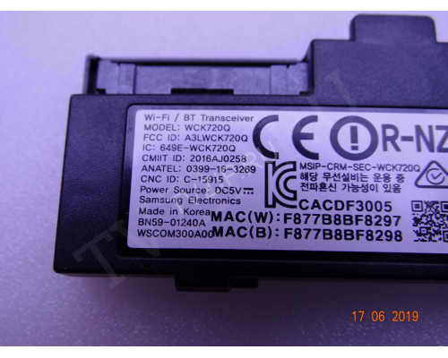 Wi-Fi BN59-01240A WCK720Q для телевизоров SAMSUNG Wi-Fi BN59-01240A WCK720Q для телевизоров SAMSUNG