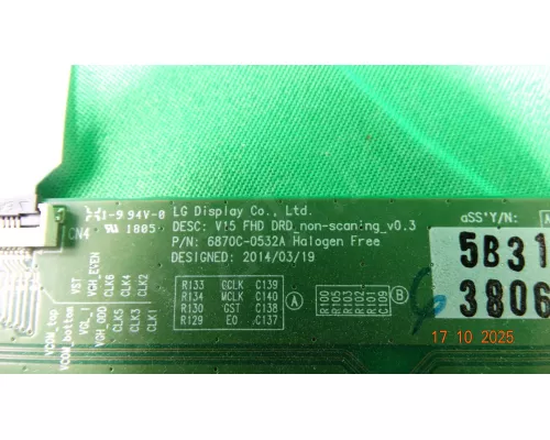 6870C-0532A LG 43LK5100PLB 6870C-0532A LG 43LK5100PLB