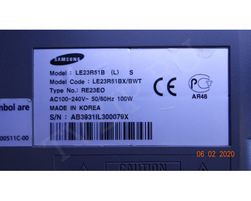 230W1C4LV2.3 SAMSUNG LE23R51B