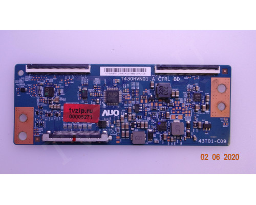 T430HVN01.A CRTL BD 43T01-C09 PHILIPS 43PFS5302/12 T430HVN01.A CRTL BD 43T01-C09 PHILIPS 43PFS5302/12