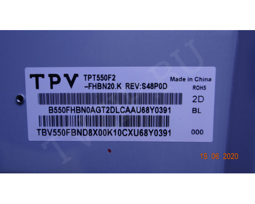 HV550WU2-370 TCON PCB 47-6021023