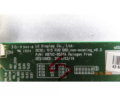 6870C-0532A LG 43LF510V