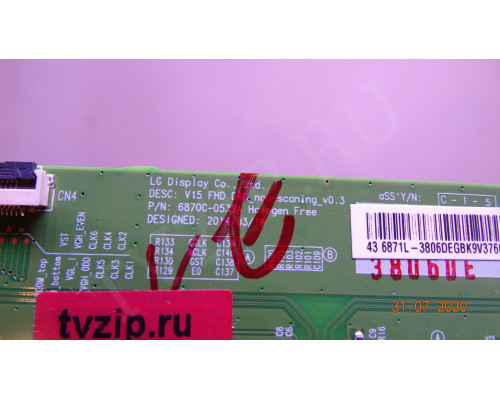 6870C-0532A LG 43LF540V-ZB