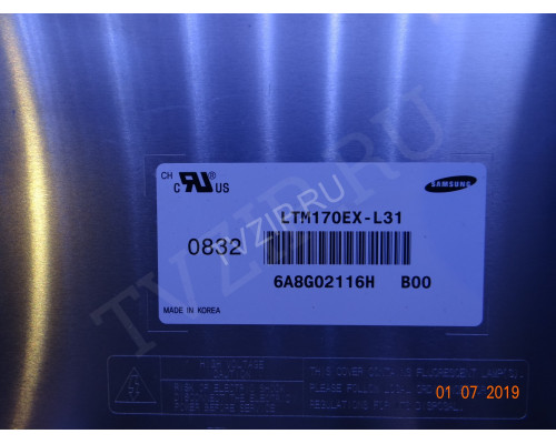 Матрица LTM170EX-L31 для мониторов CTL, SAMSUNG