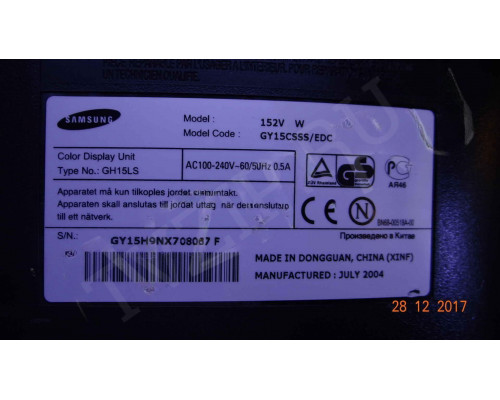 MAIN BN41-00381B; GY15CS; БП FSP018-2PI01; 3BS0048413