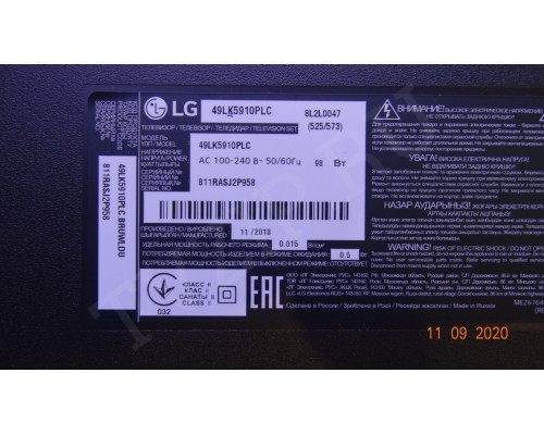GAN01-1294A-P1 GAN01-1295A-P1 LG 49LK5910PLC GAN01-1294A-P1 GAN01-1295A-P1 LG 49LK5910PLC