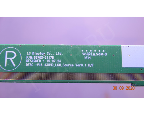 6870S-2116B 6870S-2117B LG 43UH651V