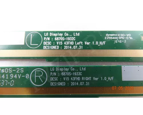 6870S-1932C 6870S-1933C LG 43LJ515V 6870S-1932C 6870S-1933C LG 43LJ515V