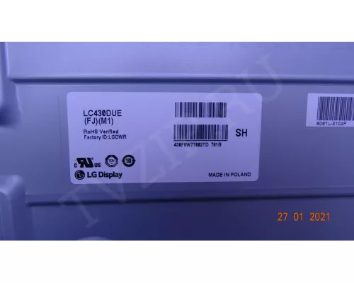6870S-1932C 6870S-1933C LG 43LH604V 6870S-1932C 6870S-1933C LG 43LH604V