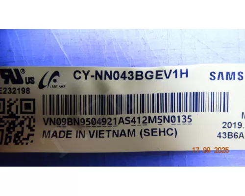 HV430FHB-N1A 47-6021139 SAMSUNG UE43N5570AU HV430FHB-N1A 47-6021139 SAMSUNG UE43N5570AU