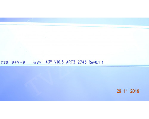 6916L-2743A 43" V16.5 ART3 2743 REV0.1 1