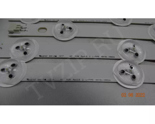 42" ROW REV 0.8 2 R-TYPE 6916L-0913A L-TYPE 6916L-0882A. Нет 3 планок!