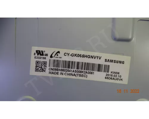 SAMSUNG UE65MU6100U подсветка