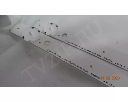 LG INNOTEK DRT 43INCH A-TYPE LED ARRAY REV0.0 180202. 2 Планки из 3 !