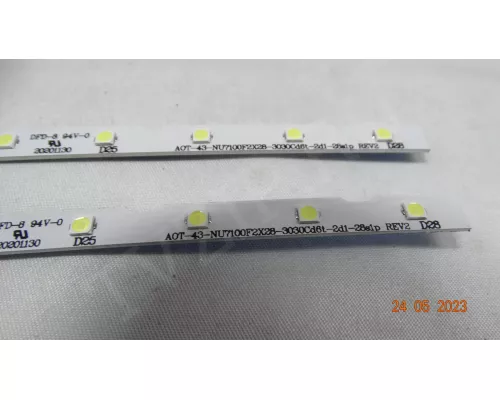 Новая подсветка AOT-43-NU7100F2X28-3030CD6T-2D1-28S1P / 43NU Новая подсветка AOT-43-NU7100F2X28-3030CD6T-2D1-28S1P / 43NU