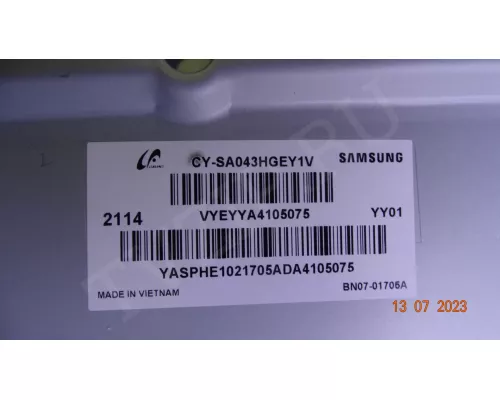 Корыто в сборе с LED подсветкой SAMSUNG UE43AU8040U Корыто в сборе с LED подсветкой SAMSUNG UE43AU8040U