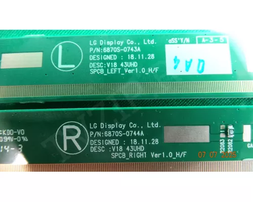 6870S-0743A 6870S-0744A LG 43UM7020PLF