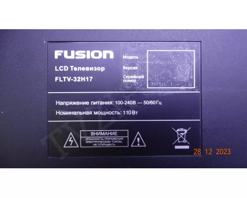 T.MS6M182.81B 11224 FUSION FLTV-32H17 T.MS6M182.81B 11224 FUSION FLTV-32H17