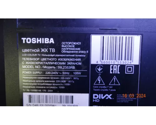 L2309 REV:1.03A.01 TOSHIBA 39RL2353RB L2309 REV:1.03A.01 TOSHIBA 39RL2353RB