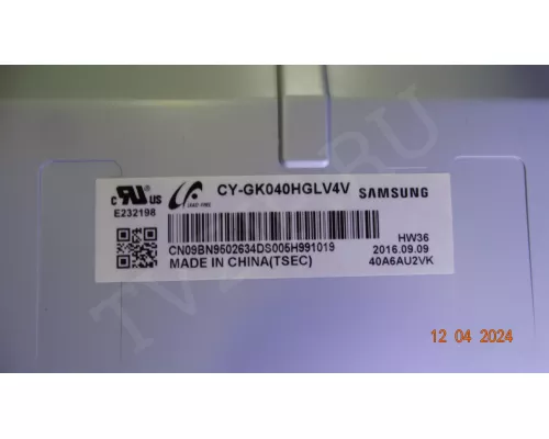 BN41-02528A BN94-11233M SAMSUNG UE40KU6000U BN41-02528A BN94-11233M SAMSUNG UE40KU6000U