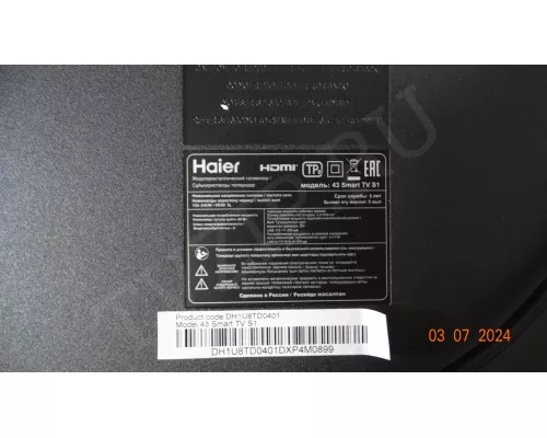  TPD.MT9602T.PC731(T) HAIER 43 SMART TV S1