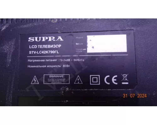 T315HW07 VB ctrl BD 31T14-C0J SUPRA STV-LC42K790FL