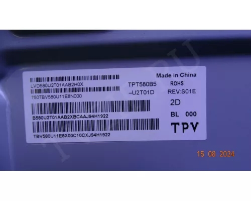 CV580U2-T01-CB-1 PHILIPS 58PUS6504/60 CV580U2-T01-CB-1 PHILIPS 58PUS6504/60
