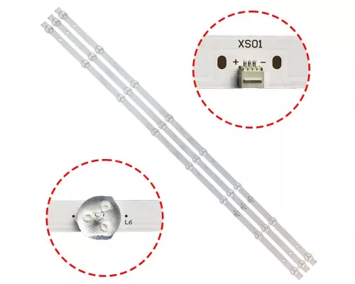 Новый комплект подсветки dled39.5MXY 3X8 0004 Новый комплект подсветки dled39.5MXY 3X8 0004