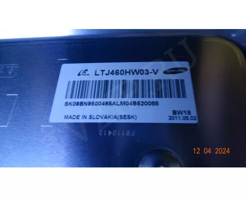 Корыто в сборе с подсветкой и отражателями LTJ460HW03-V  UE46D6100SW