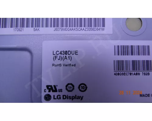 EAX66873003(1.0) EBU64296104 LG 43LH570V-2D EAX66873003(1.0) EBU64296104 LG 43LH570V-2D