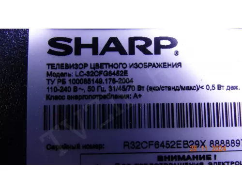 47-6021051 SHARP LC-32CFG6452E