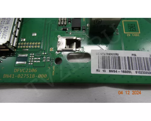 BN41-02751B BN94-16669L Samsung UE70TU7090U BN41-02751B BN94-16669L Samsung UE70TU7090U