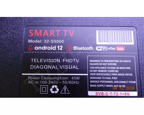 TP.SK529.PB802 (N) SMART TV 32-S5000 TP.SK529.PB802 (N) SMART TV 32-S5000