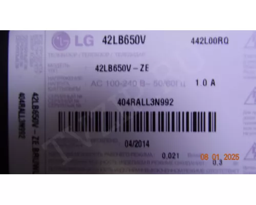 EAX65384003(1.2) EBU62521902 LG 42LB650V-ZE EAX65384003(1.2) EBU62521902 LG 42LB650V-ZE