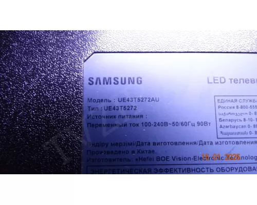 GC43D07-ZC62AG-02D SAMSUNG UE43T5272AU