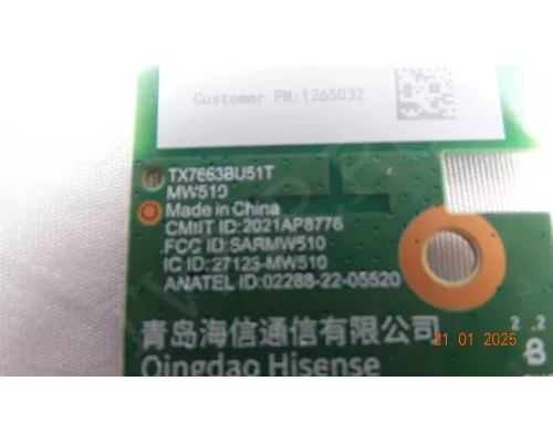 Wi-Fi TX7663BU51T MW510 для телевизоров HISENSE, TOSHIBA