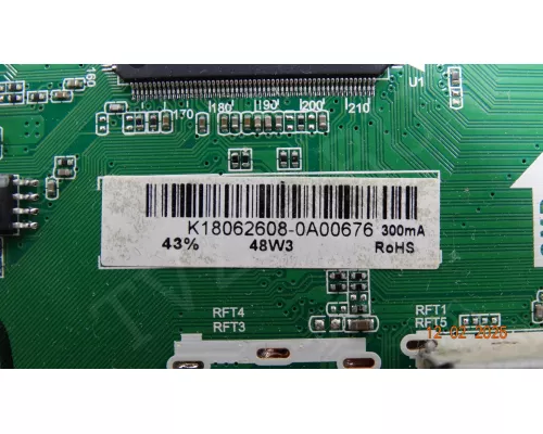 TP.MS3663S.PB818 AOC 43M3083/60S работает половина подсветки TP.MS3663S.PB818 AOC 43M3083/60S работает половина подсветки