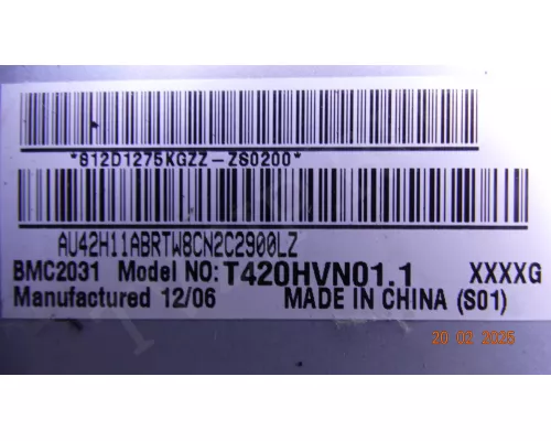 T315HW07 VB 31T14-C0J RUBIN RB-42K102F