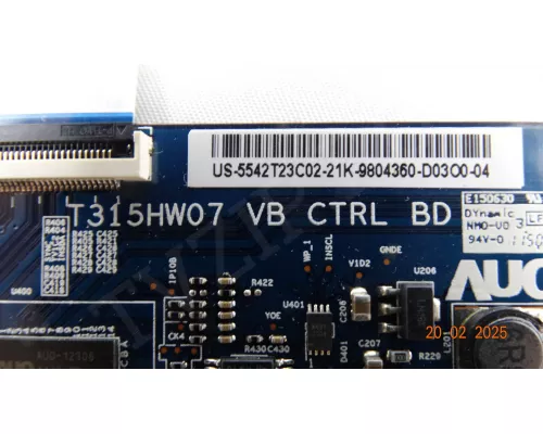 T315HW07 VB CTRL BD RUBIN RB-42K102F T315HW07 VB CTRL BD RUBIN RB-42K102F