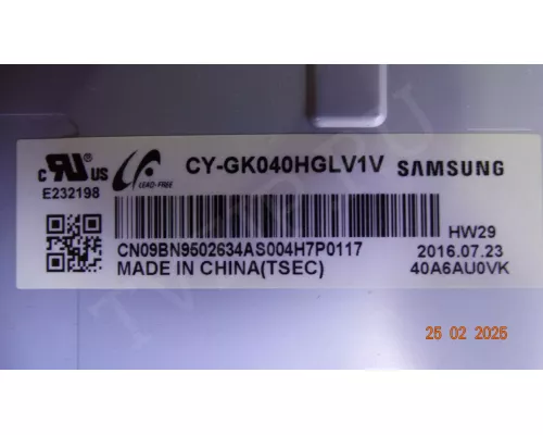 BN41-02528A BN94-10798B Samsung UE40KU6000U BN41-02528A BN94-10798B Samsung UE40KU6000U