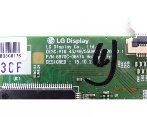 6870C-0647A LG 43UH610V 6870C-0647A LG 43UH610V