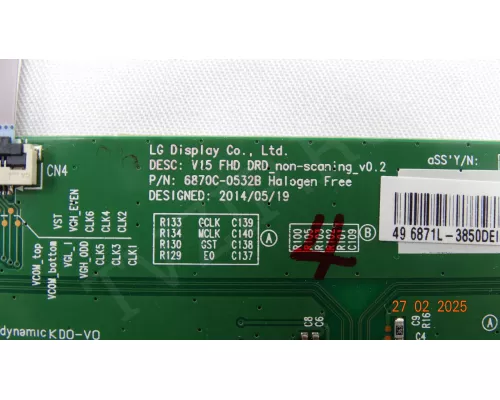 6870C-0532B LG 49LF510V 6870C-0532B LG 49LF510V