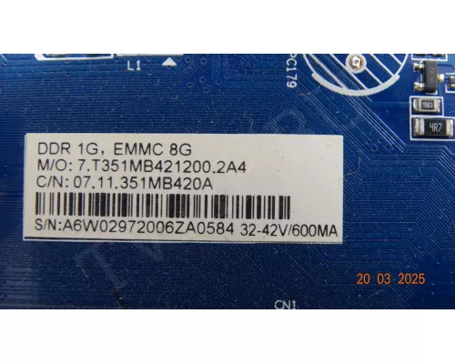 CV351M-B42 MANYA 32 LED TV вздут конденсатор CV351M-B42 MANYA 32 LED TV вздут конденсатор
