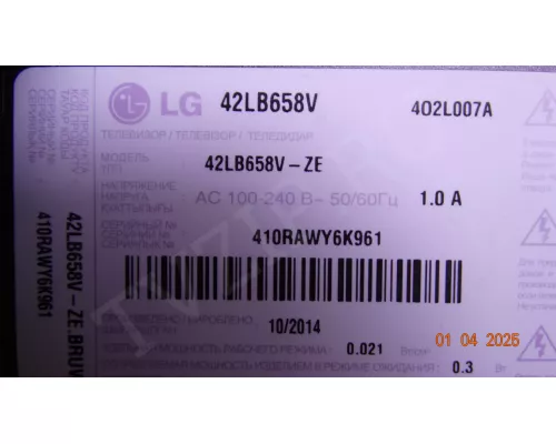 EAX65384004(1.5) EBR78515108 LG 42LB658V EAX65384004(1.5) EBR78515108 LG 42LB658V