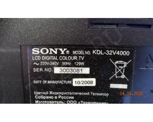 1-876-638-11 SONY KDL-32V4000 1-876-638-11 SONY KDL-32V4000
