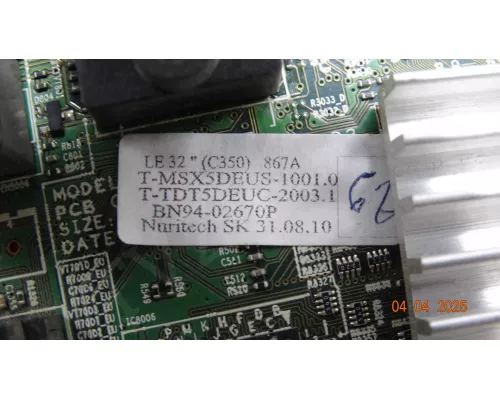 T-MSX5DEUS-1001.0 BN94-02670P SAMSUNG LE32C350D1W следы залития T-MSX5DEUS-1001.0 BN94-02670P SAMSUNG LE32C350D1W следы залития